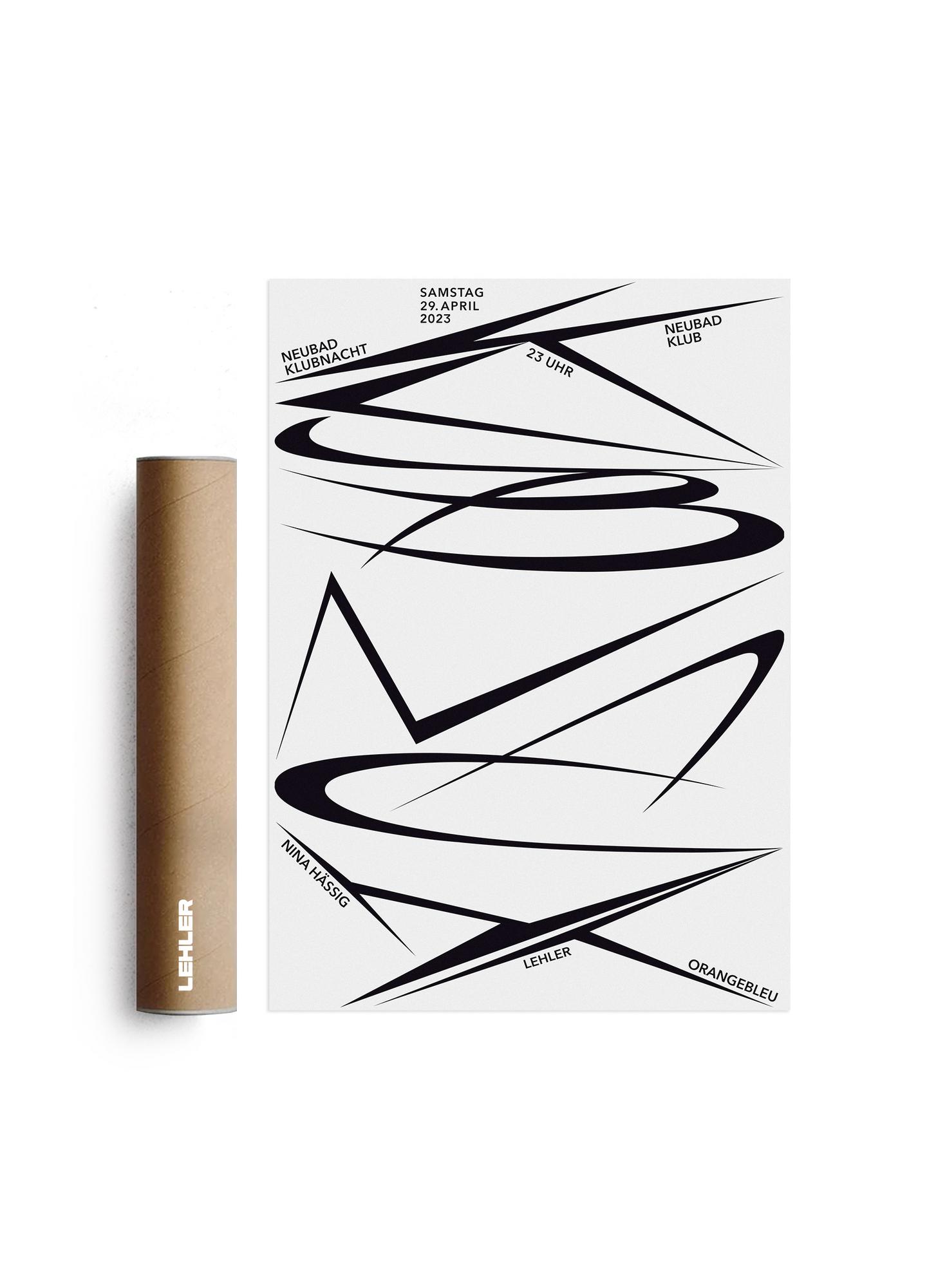 Постер "KLUBNACHT" без рамы