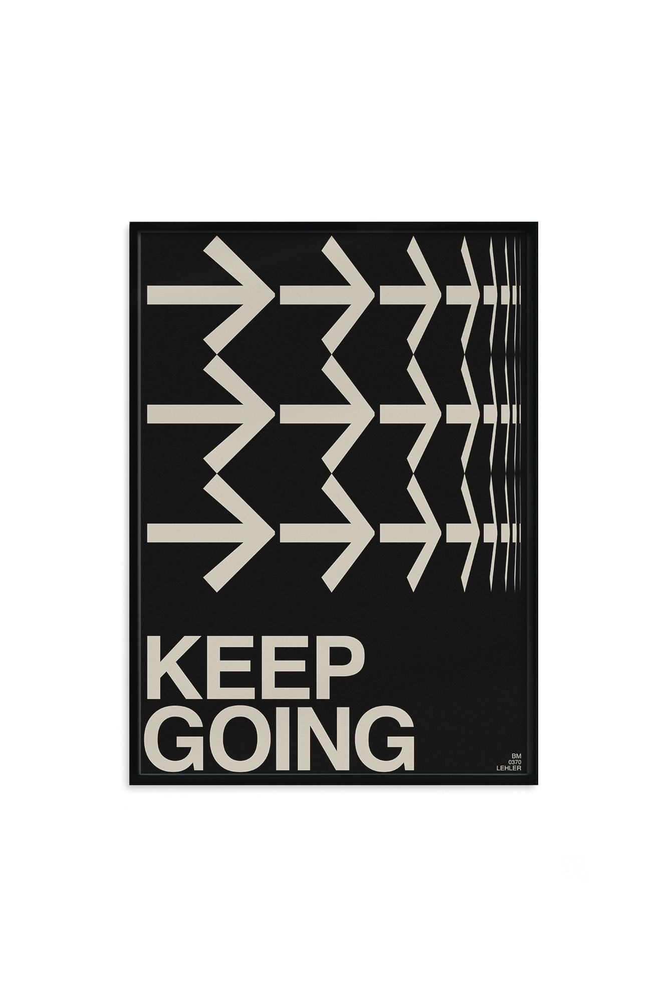 Постер "KEEP GOING" в раме
