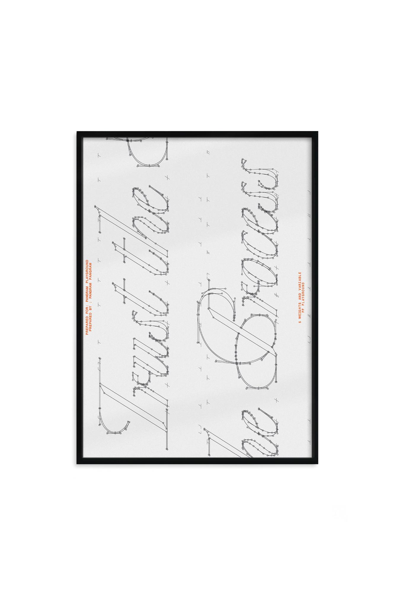 Постер "TRUST THE PROCESS" в раме