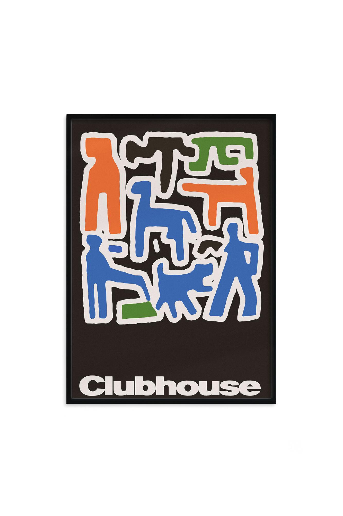 Постер "CLUBHOUSE" в раме