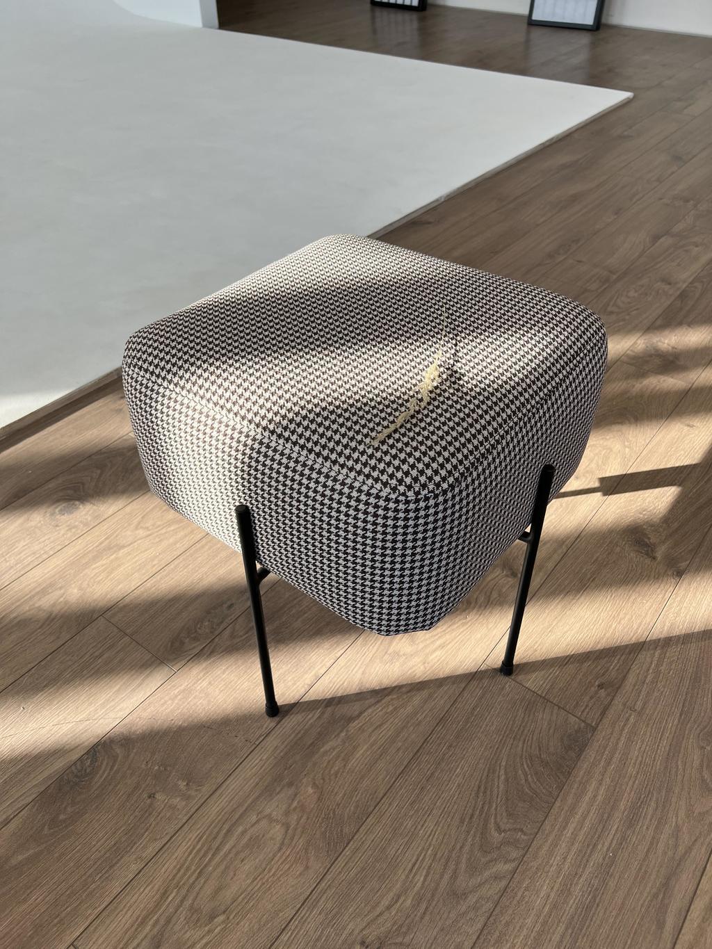 ПУФ ГУСИНАЯ ЛАПКА _КОРИЧНЕВЫЙ