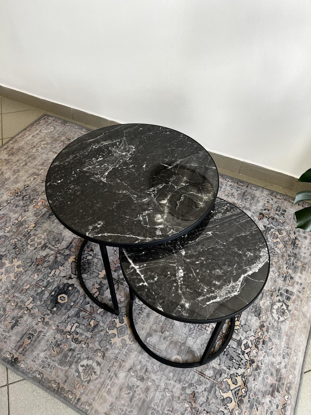 Комплект столов MARBLE BLACK от LUCHI (ребрендинг из ЖЕЛЕZЯКА)