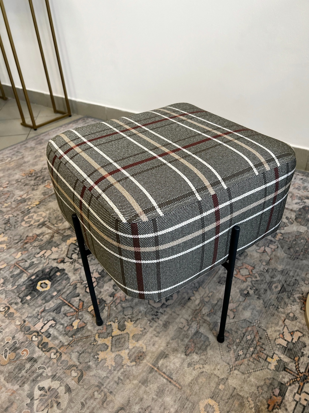 ПУФ КЛЕТКА зеленовато-серый