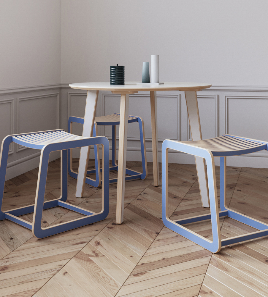 СТОЛ BREVE круглый размер M