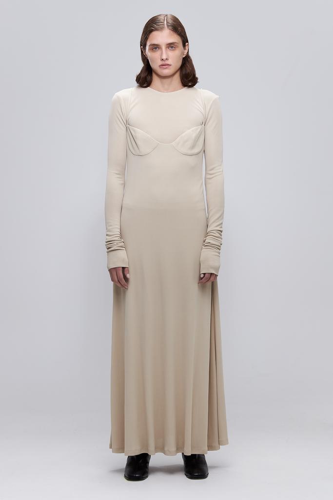 Платье-комбинация SCULPTURE nude