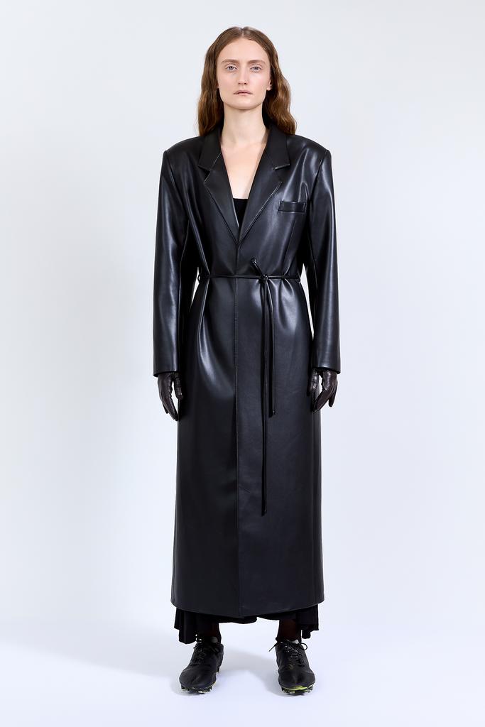 Плащ LIBERTE vegan leather black