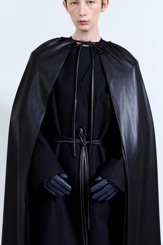Кейп SHELTER vegan leather black