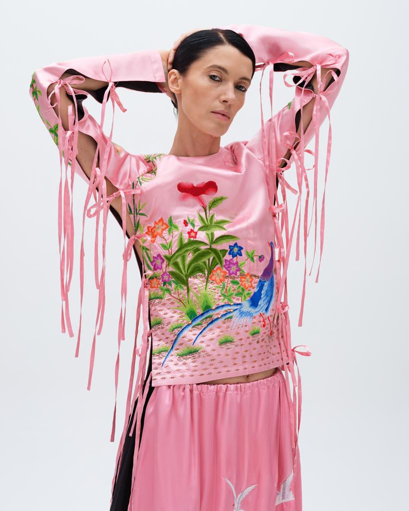 Блуза INNA bows rose