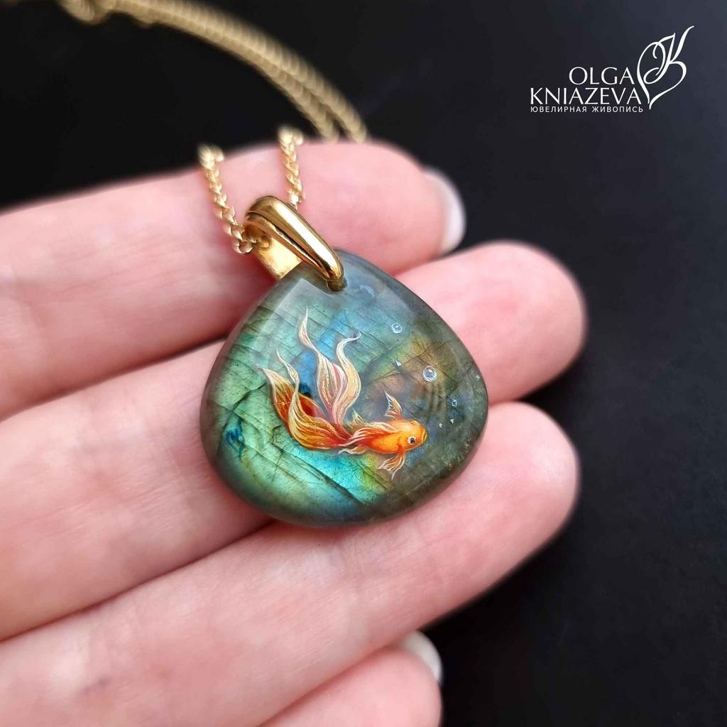 КУЛОН "ЗОЛОТАЯ РЫБКА" на заказ