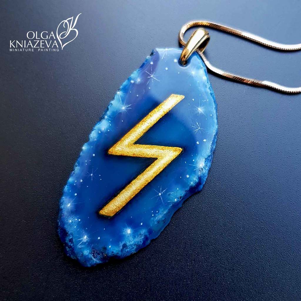 Рунический талисман Соул - кулон с росписью Ольги Князевой