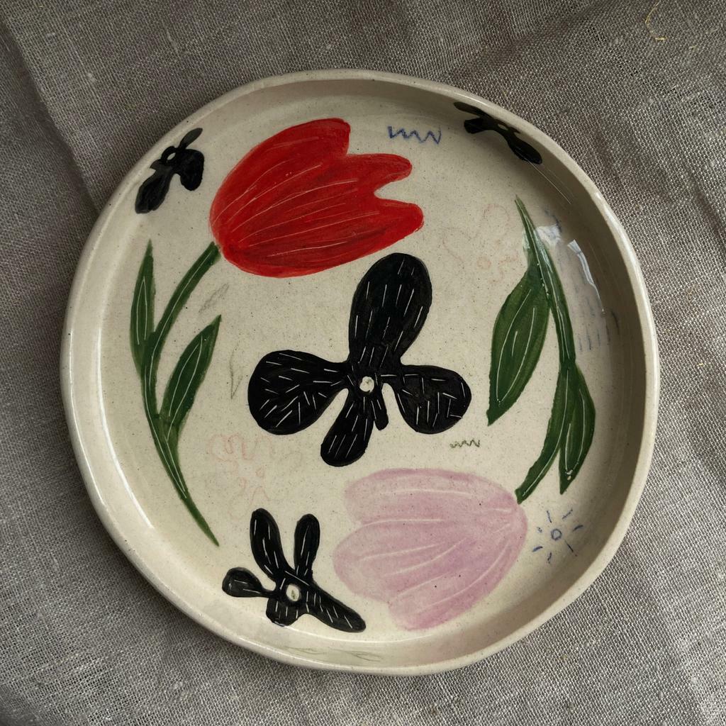 Тарелка "Цветы" M