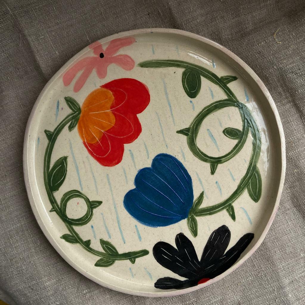 Тарелка "Цветы" L