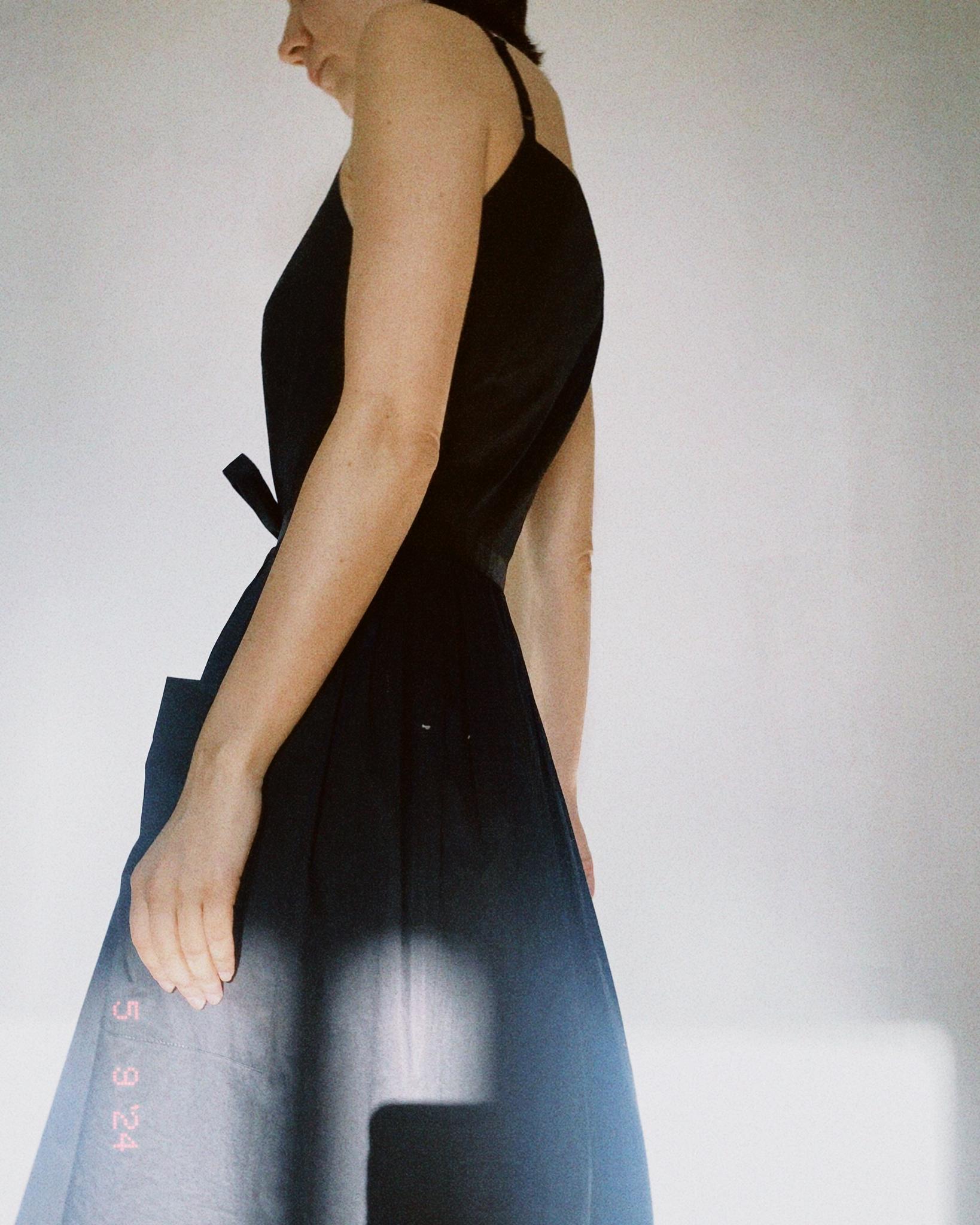 woman in black dress Black Marilyn Gown in Black XL