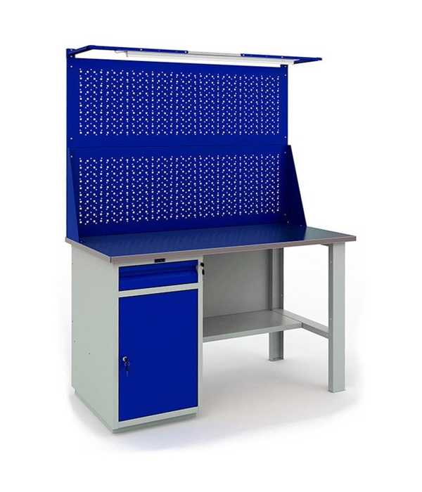 Верстак Profi 866x1400x700 (тумба WD-2+2 Экрана 1400+Свет)