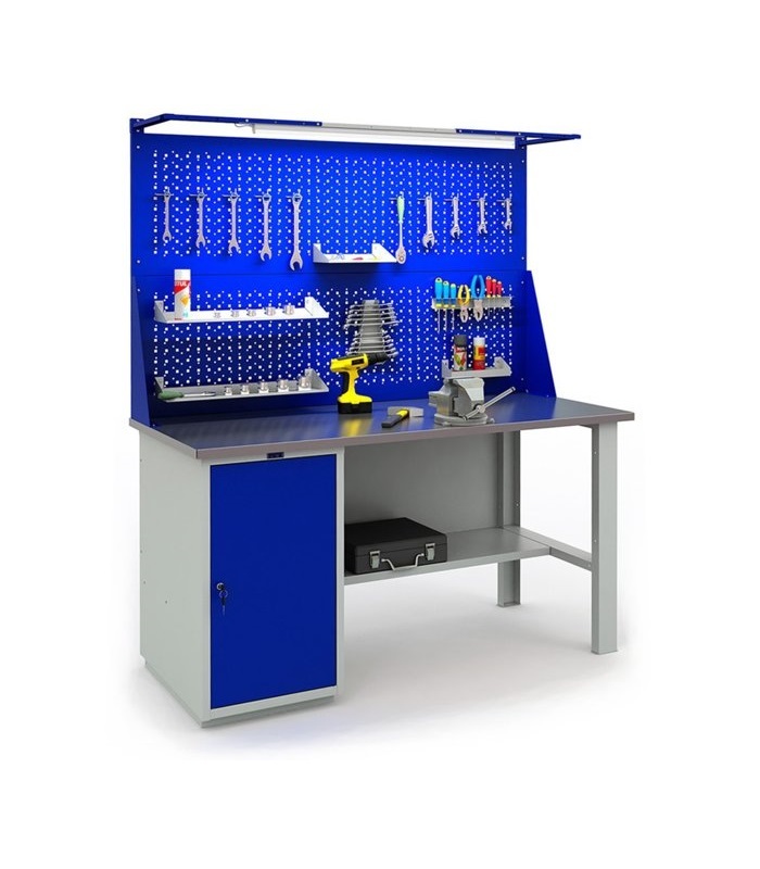 Верстак Profi 866x1600x700 (тумба WD-1+2 экрана 1600 + Свет)