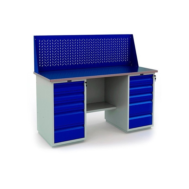 Верстак Profi 866x1600x700 (тумба WD-5 + тумба WD-5 + Экран 1600)