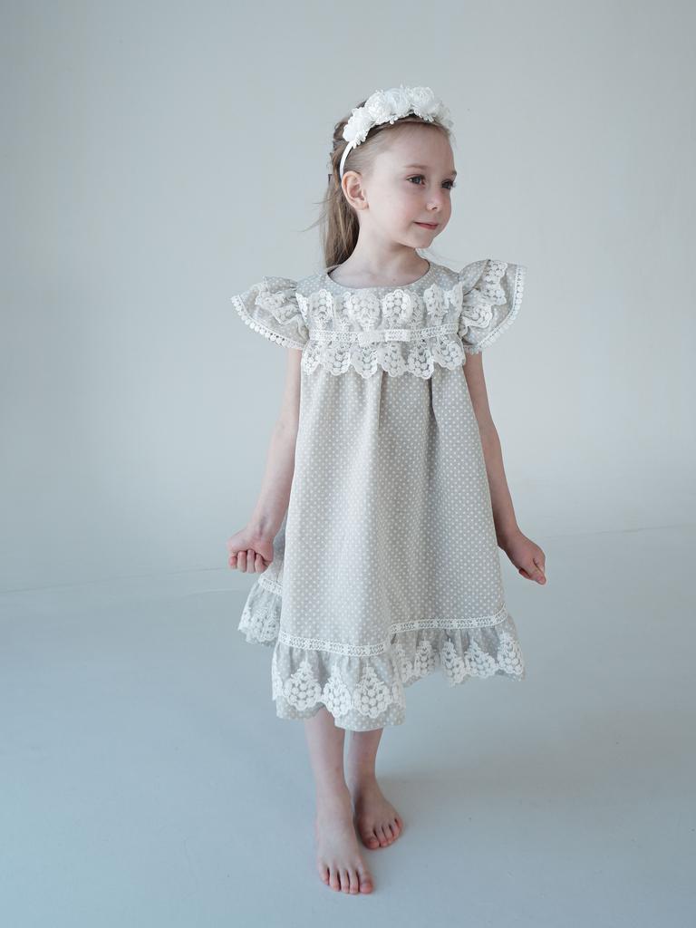 платье для девочки Л 22-3 Веснушка горошек