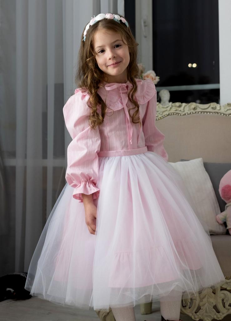 платье для девочки Л 22-8 Мальвина чайная роза