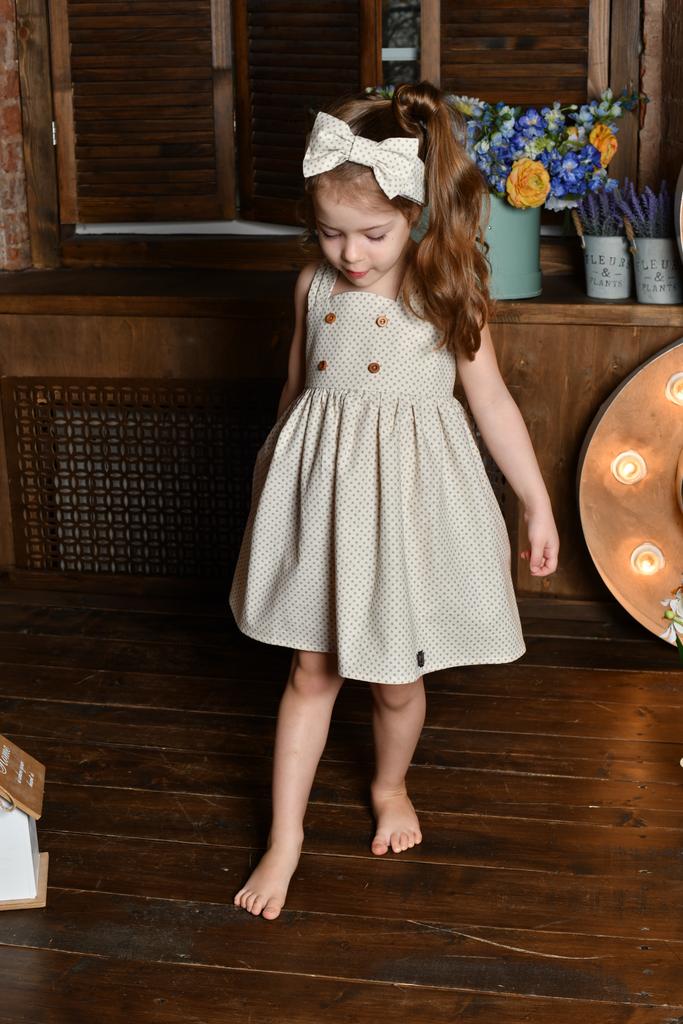 сарафан для девочки Л21-1 горошек