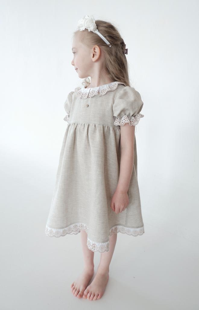 платье для девочки Л19-3 Летти клетка