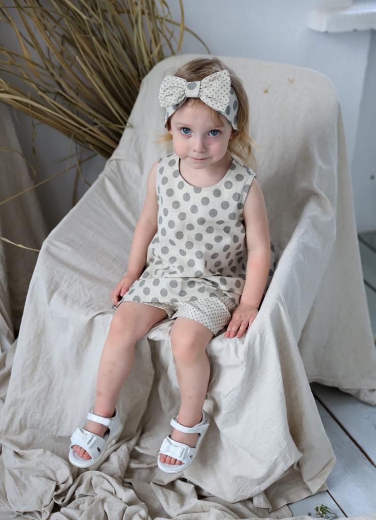 Л 21-8,Л 21-9 костюм для девочки горошек