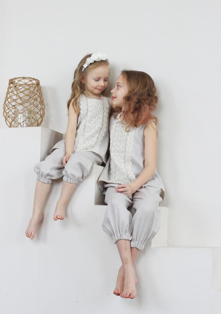 Л 21-7 бриджи для девочки "ELF" натуральный