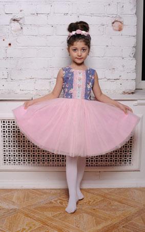 Платье для девочки МТ 18-12 Розы лаванда