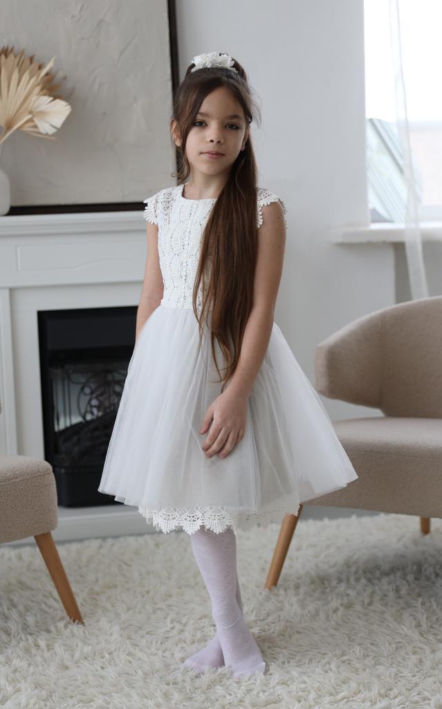 Платье для девочки "Анжел" из натурального льна