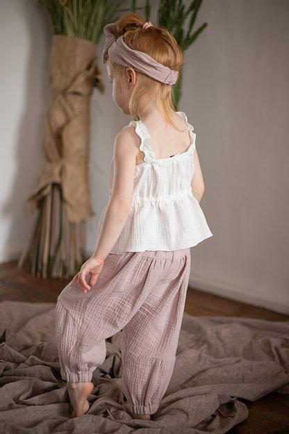 М20-7 бриджи для девочки "ELF"пыльная роза