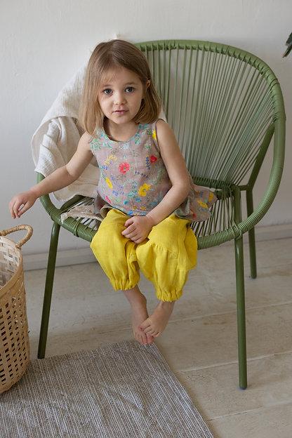 Л 21-7 бриджи для девочки "ELF" желтый