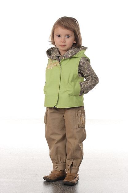 Жилет М168 для девочки салатовый