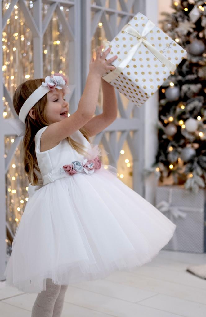 Платье для девочки Мелани пудра