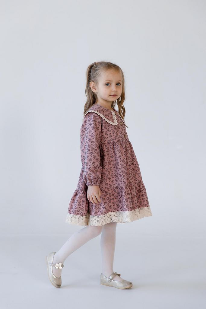 Х232 платье для девочки Есения пудра