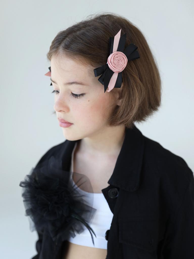 Зажим для волос Классика пудра