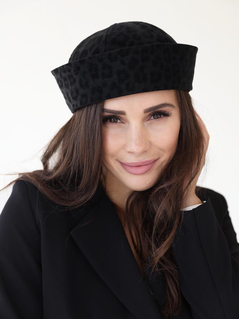 К24-4 шляпа женская МОРЯЧКА пантера