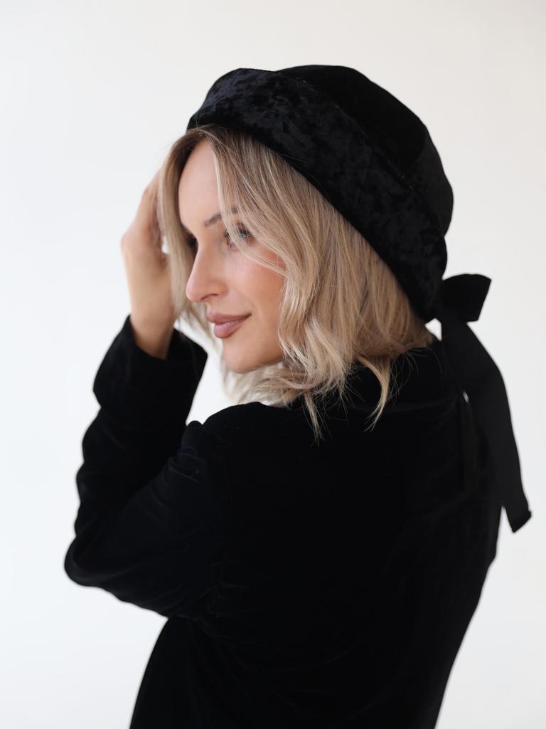 Б24-4 шляпа женская ДОРИС бархат