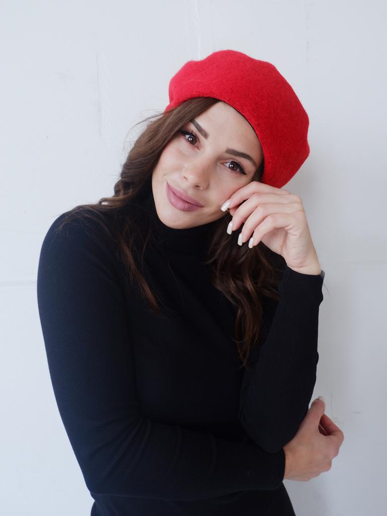 Берет Леон красный