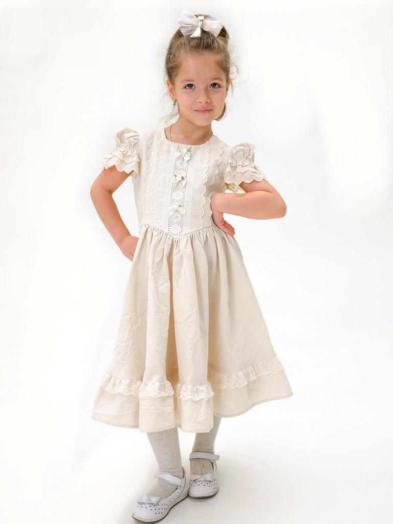 платье для девочки Л 22-7 Розочка айвори