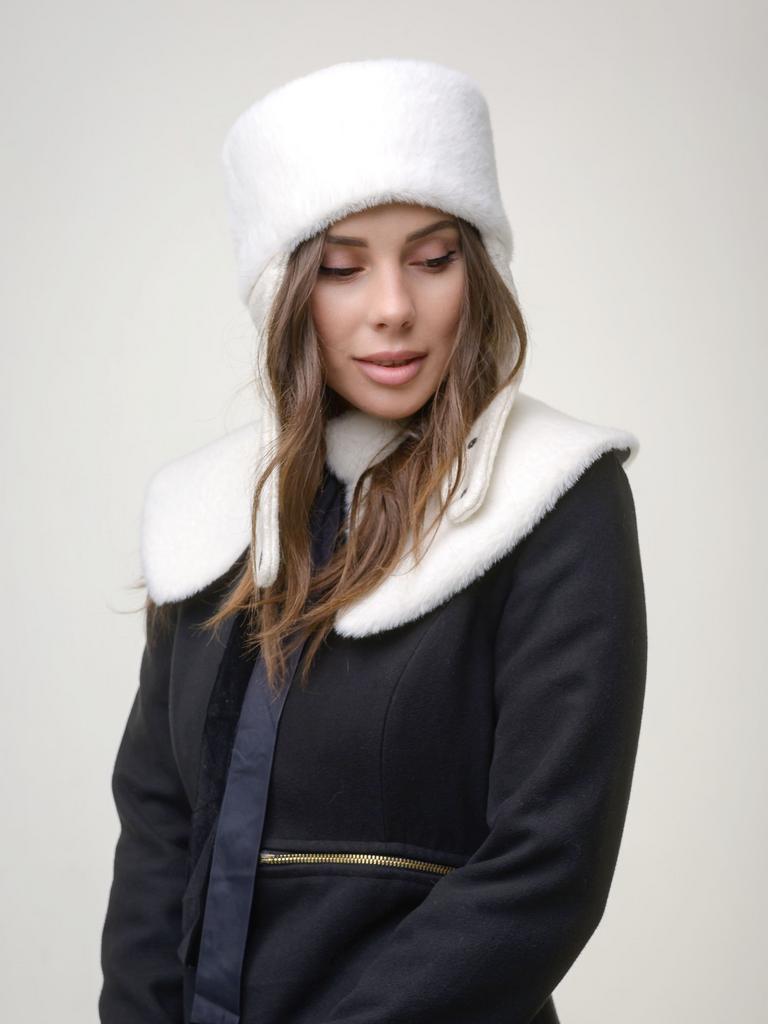 Т26-41 Таблетка Кубанка  пайетки белые/мех