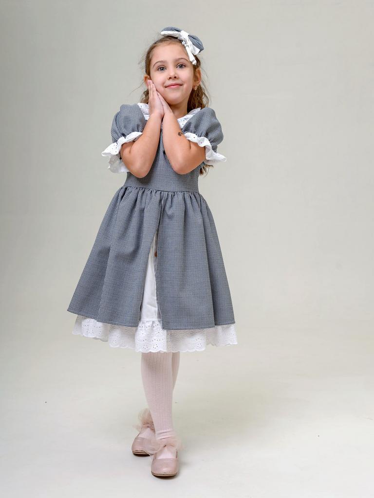 ДЛ 26-2 платье для девочки Забава серый