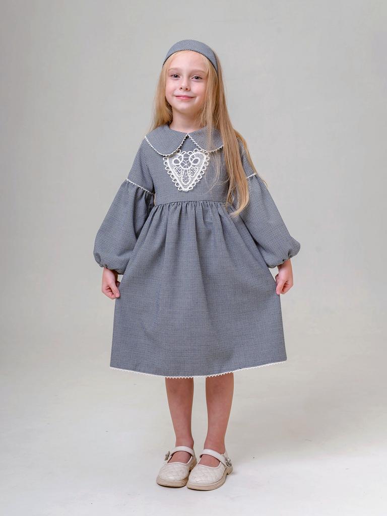 ДЛ 26-3 платье для девочки Мира серый