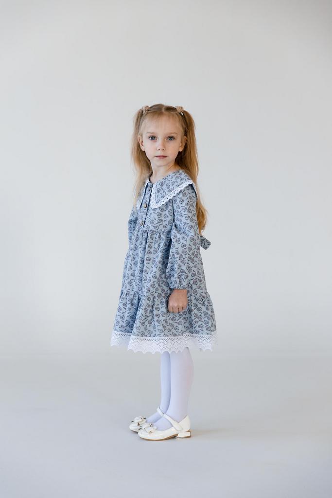 Х232 платье для девочки Есения голубой