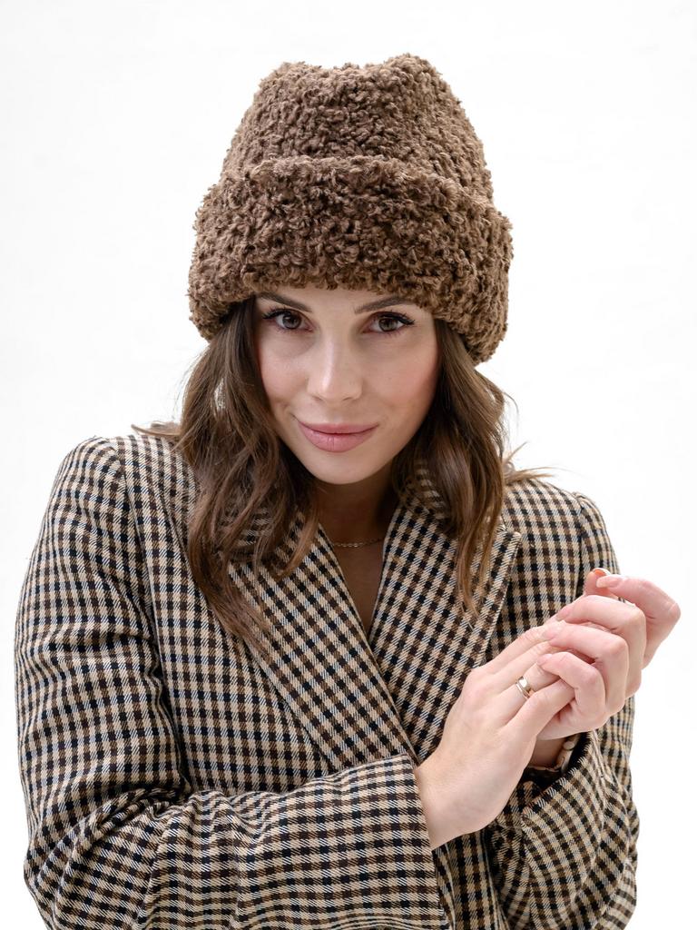 П26-171 Пилотка Тедди коричневая