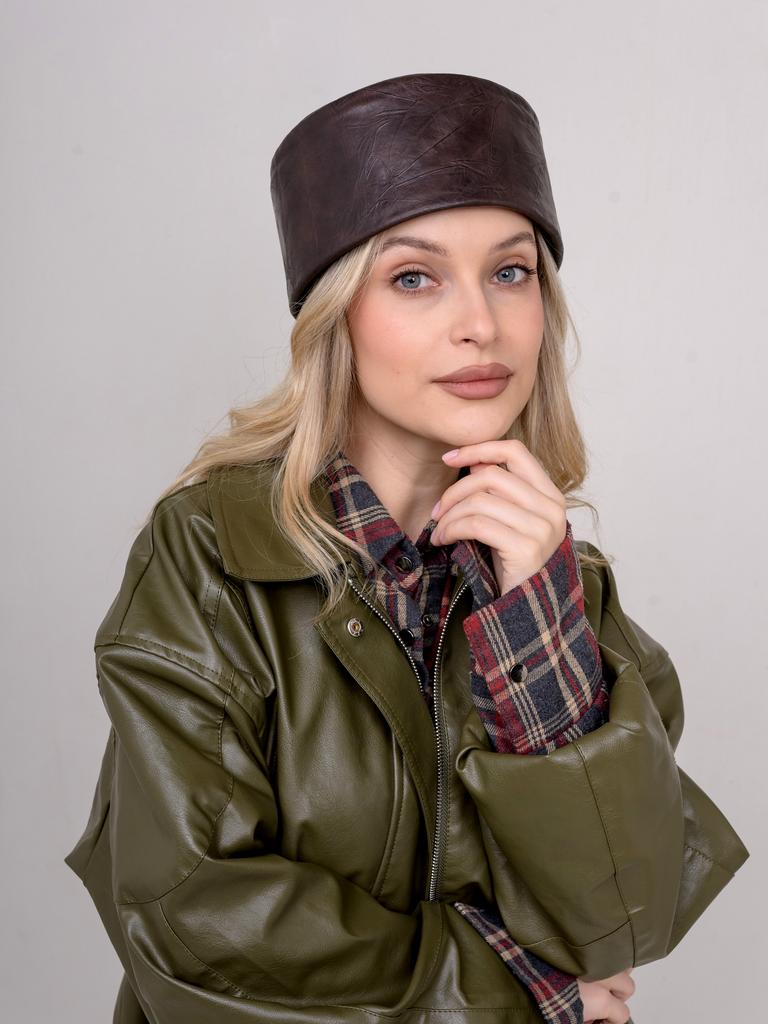 Таблетка экокожа коричневый