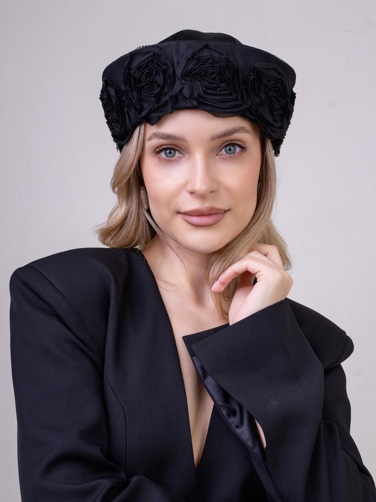 Шляпа Морячка атлас цветы