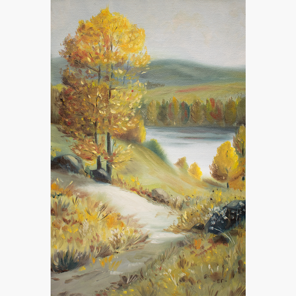 картина на берегу елена гурьева