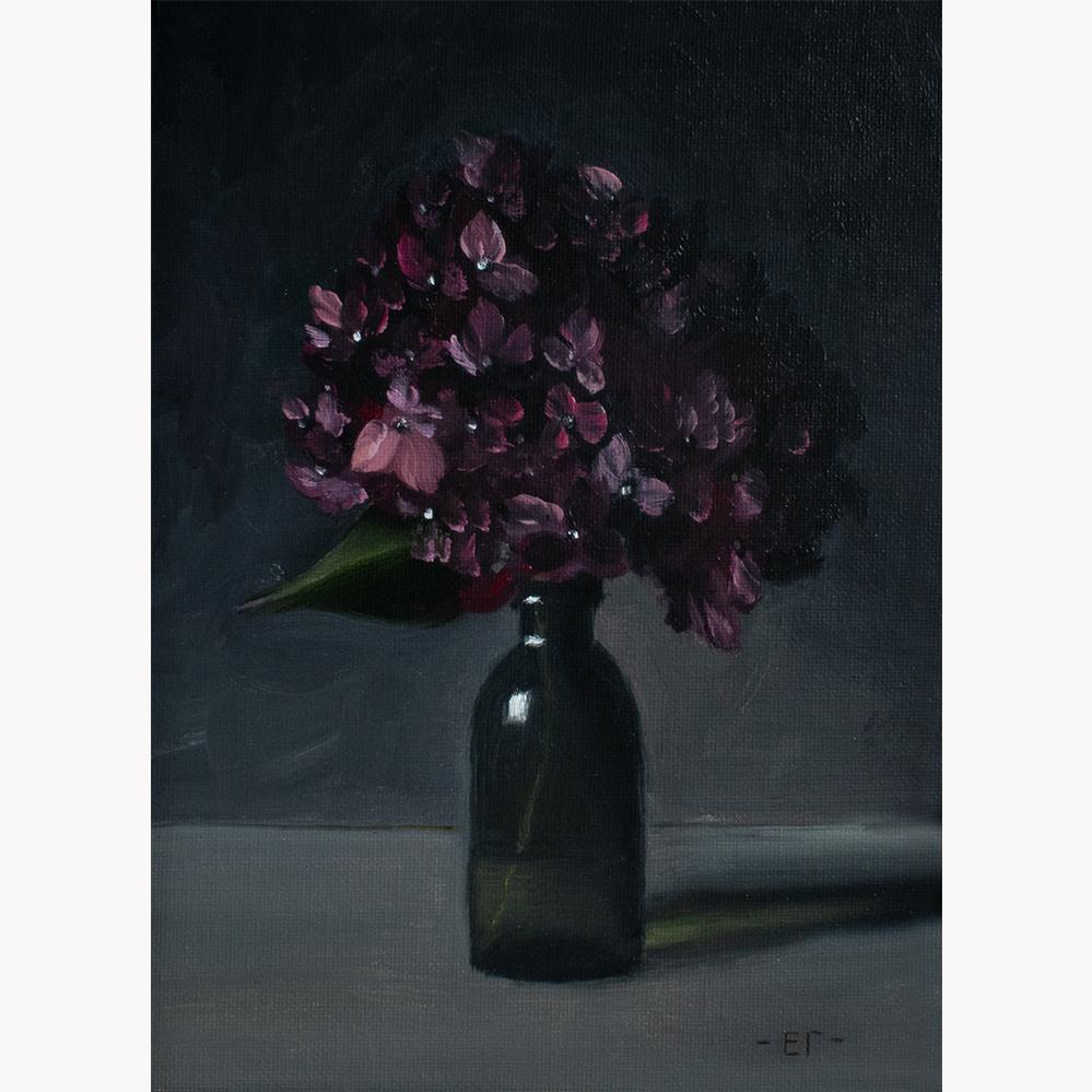 картина гортензия №3 елена гурьева