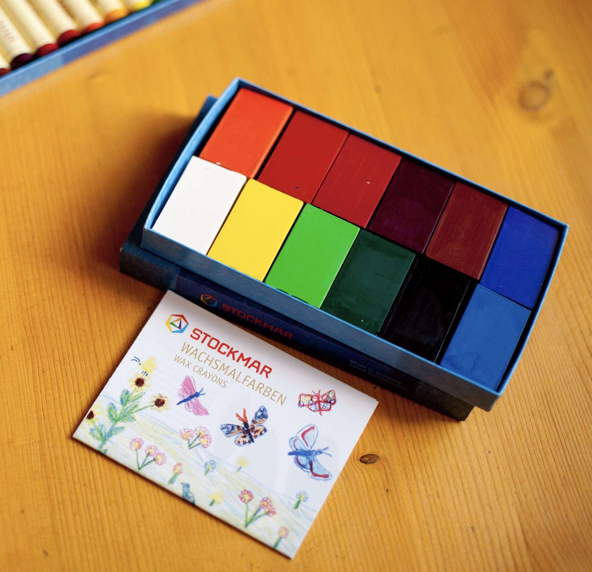 Мелки-блоки 12 цветов