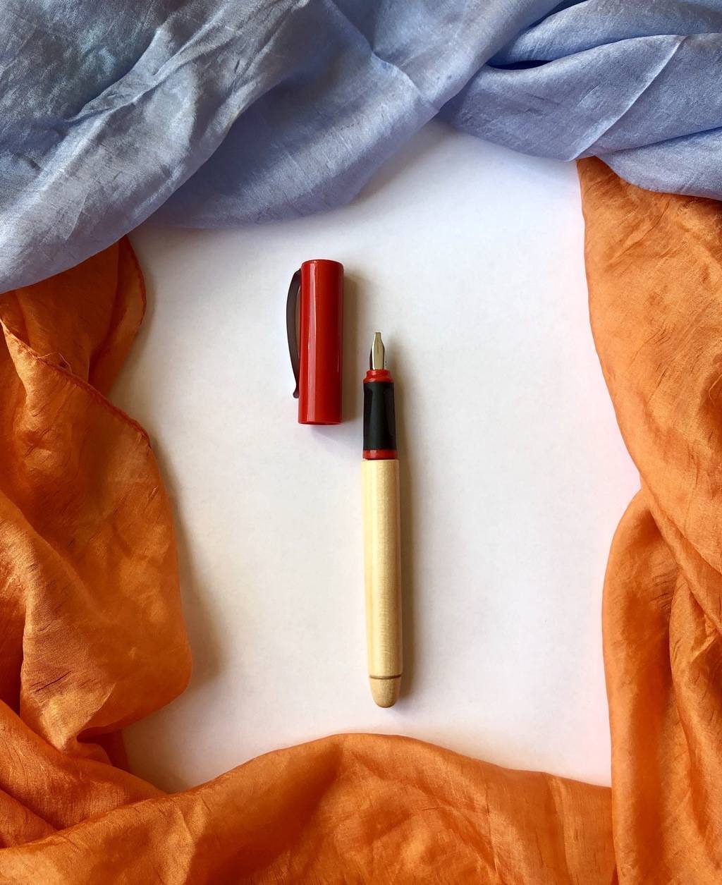 Ручка для каллиграфии Greenfied (Гринфилд), широкое перо 1,9 мм -красный