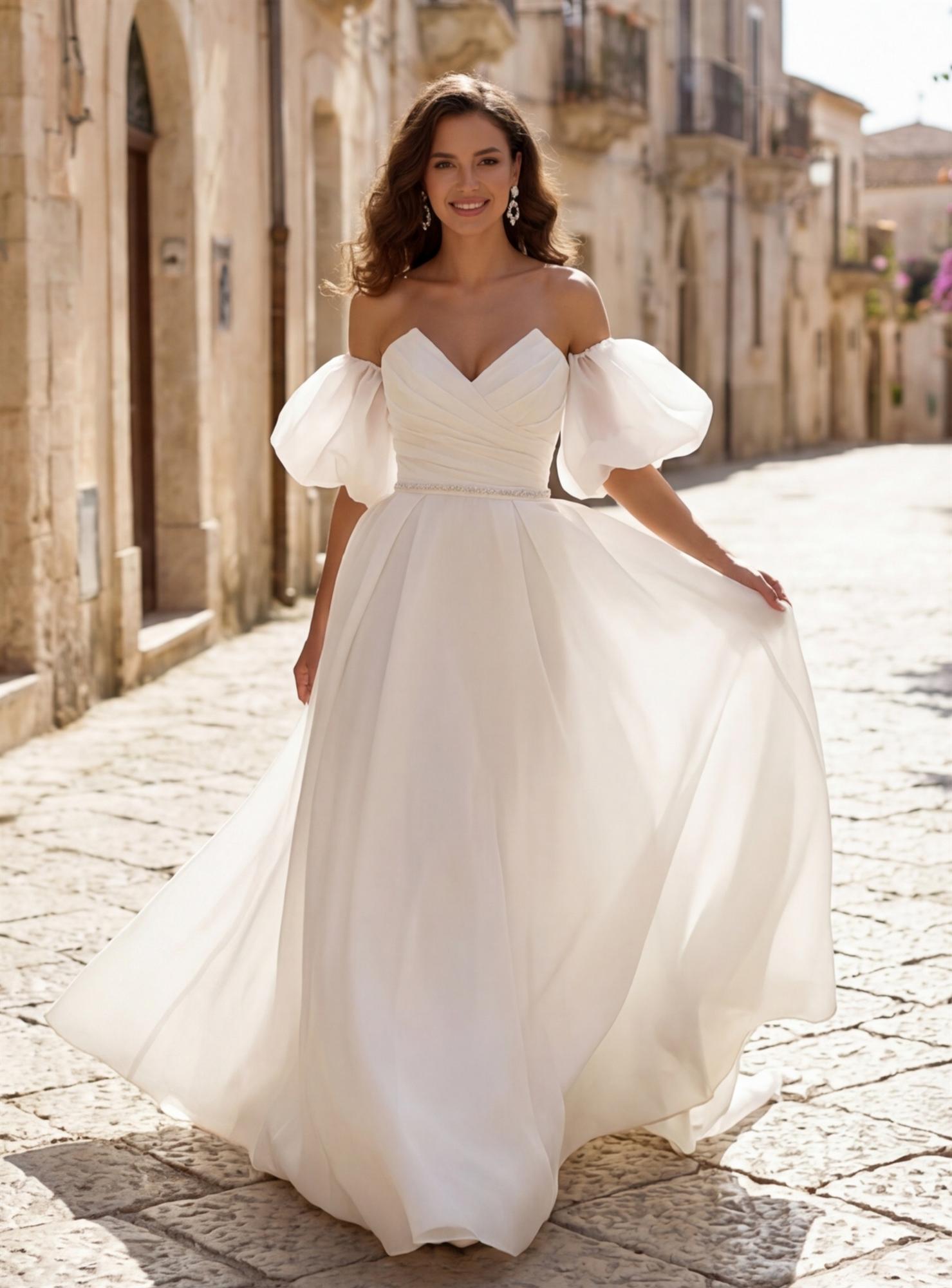 Свадебное платье Лэнди с рукавами